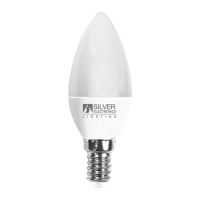 Bombilla LED vela 6 W E14 3000 K luz cálida - Silver Electronics