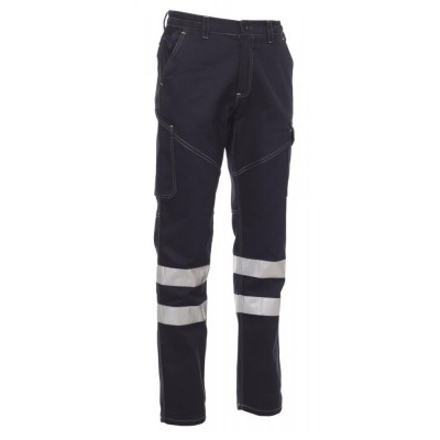 Pantalón de trabajo de algodón con bandas reflectantes - Payperwear Worker