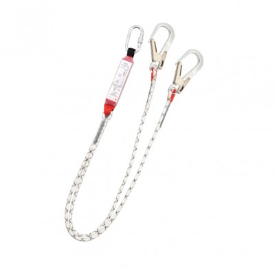 Eslinga doble fija 2 m de cuerda con absorbedor + ganchos - Mod. 611414-020 | Accesus