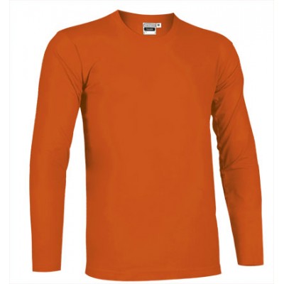 Camiseta manga larga 100% algodón naranja Mod. Tiger  | Valento