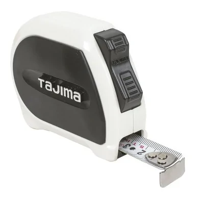 Flexómetro plástico ABS 5 m x 25 mm con freno - mod. Sigma Stop | Tajima