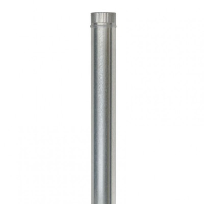 Tubo para estufa galvanizado liso Ø110 mm - 1 m | Ehlis