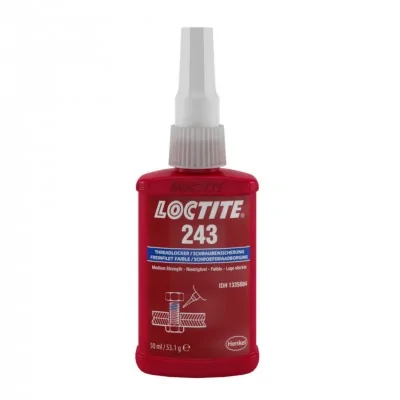 Fijador de roscas de resistencia media Loctite 243 - 50 ml | Loctite