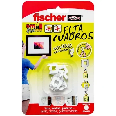 Fijacuadros blanco - blíster 8 uds | Fischer
