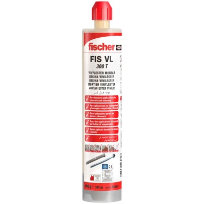 Taco químico viniléster FIS VL 300 ml | Fischer
