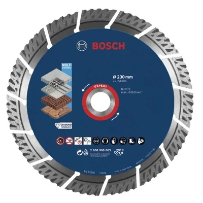 Disco de diamante Expert multimaterial Ø230 mm (ref. 2608900663) | Bosch