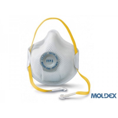 Mascarilla respiratoria desechable 2505 con válvula FFP3 Moldex