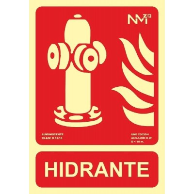 Señal extinción hidrante