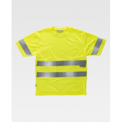 Camiseta reflectante en amarilla manga corta WorkTeam