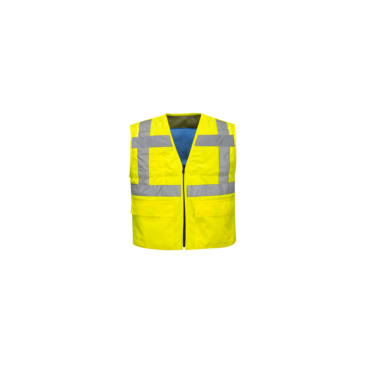 Chaleco de seguridad para de visibilidad, chaleco para con tiras  reflectantes ropa de tráfico Cola chaleco reflectante de seguridad