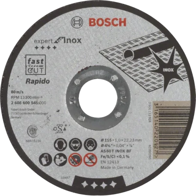 Disco corindon Expert INOX Ø115x1MM Bosch