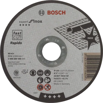 Disco corindon Expert INOX Ø125x1MM Bosch
