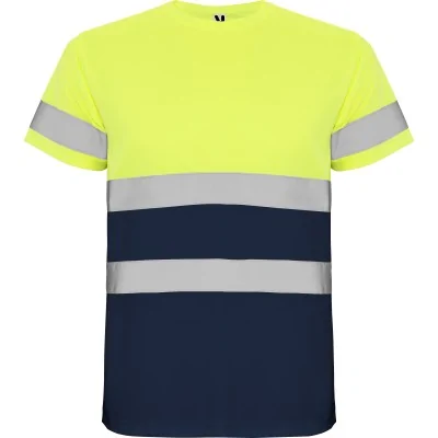 Camiseta manga corta reflectante bicolor - Roly Delta HV9310 55221